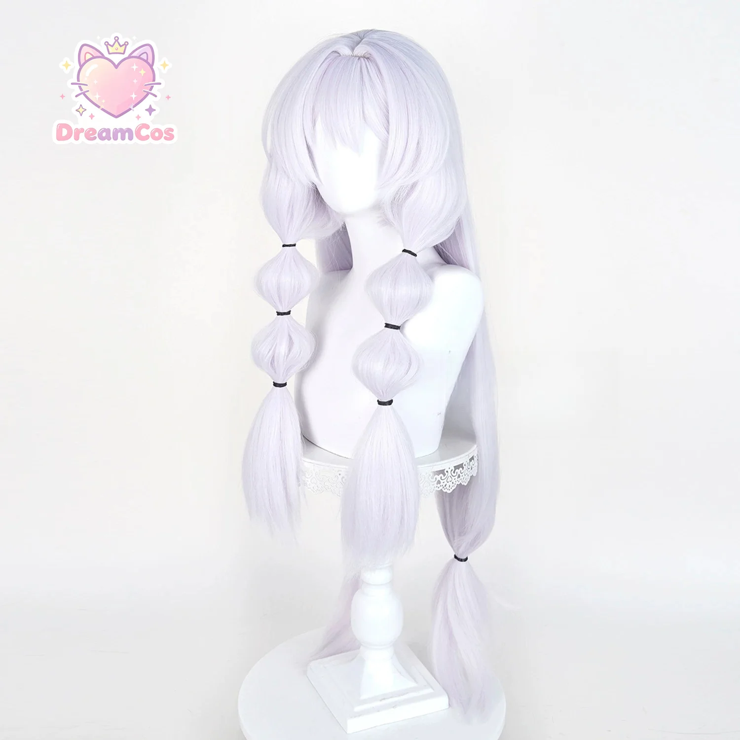 Peluca de cosplay de Bebe de Puella Magi Madoka Magica, Walpurgisnacht: Rising, hecha con fibras sintéticas gruesas y de textura suave, DreamCos.