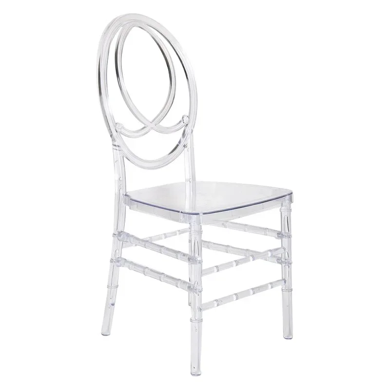 Batch Transparent crested chair outdoor wedding hotel transparent chair plastic acrylic crystal chair wedding high back meal