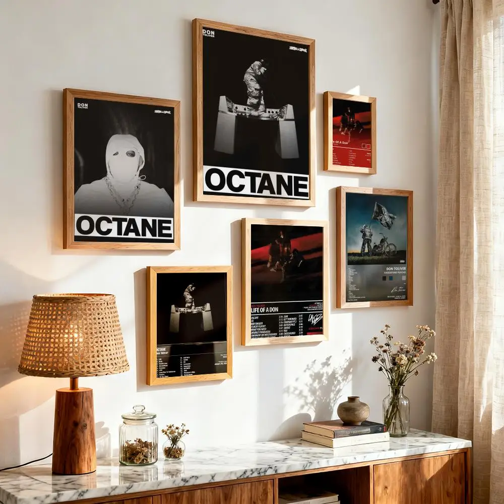 Famous Singer D-Don Toliver Poster Modern Minimalist Wall Art Prints for Bedroom Living Room Aesthetic Contemporary Decor Gift
