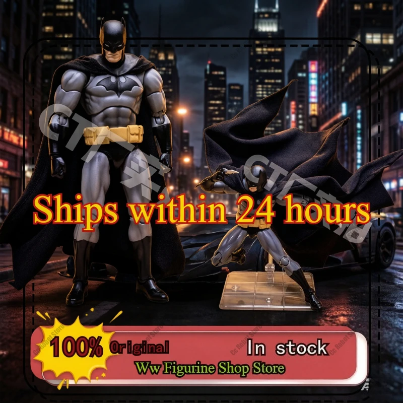 En stock Ct Toys Batman Hush Mafex 126 Black Edition Batman DC Anime Figurine Model Regalo personalizado Juguete para niños