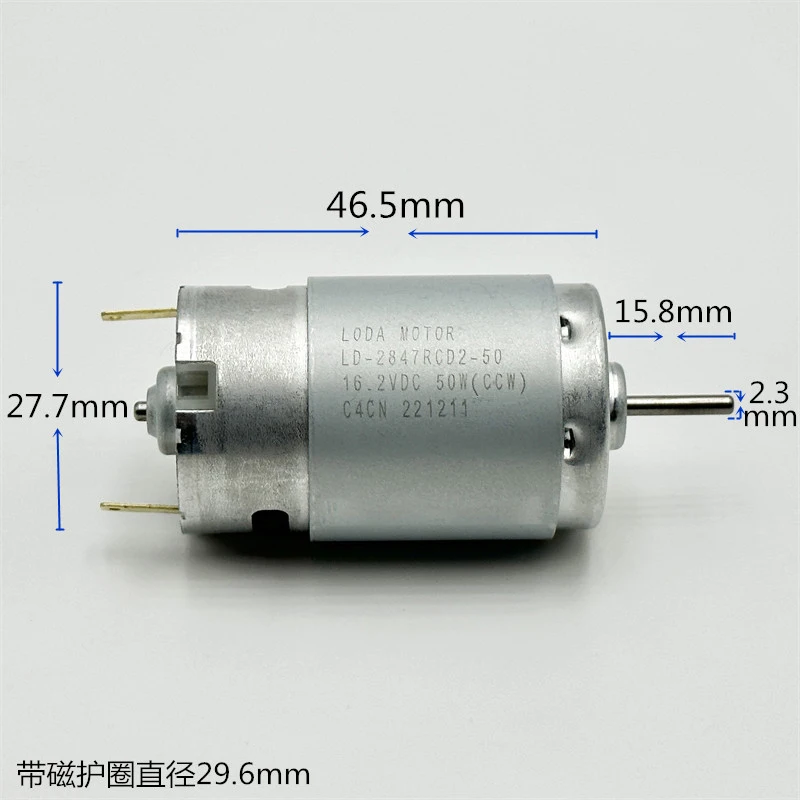 RS-395 Micro 28mm Electric Motor DC 6V 12V 14.4V 16.2V 18V 17000RPM High Speed Carbon Brush Motor DIY Hobby Toy Model Hair Drier