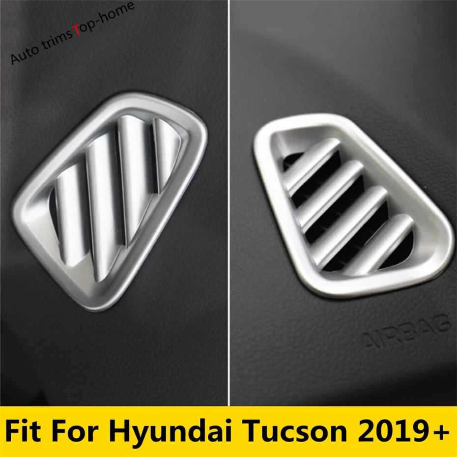 

Car Front Dashboard Air Conditioning AC Outlet Vent Decoration Frame Cover Trim For Hyundai Tucson 2019 2020 Accessories