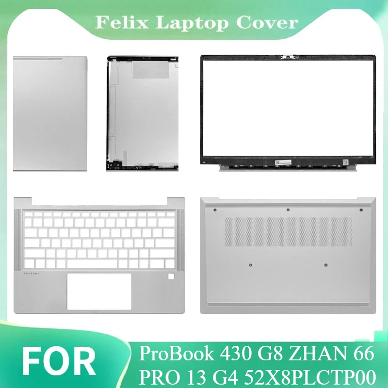 

For ProBook 430 G8 ZHAN 66 PRO 13 G4 52X8PLCTP00 New Laptop LCD Back Cover Palmrest Top Case Upper Top Cover Silver