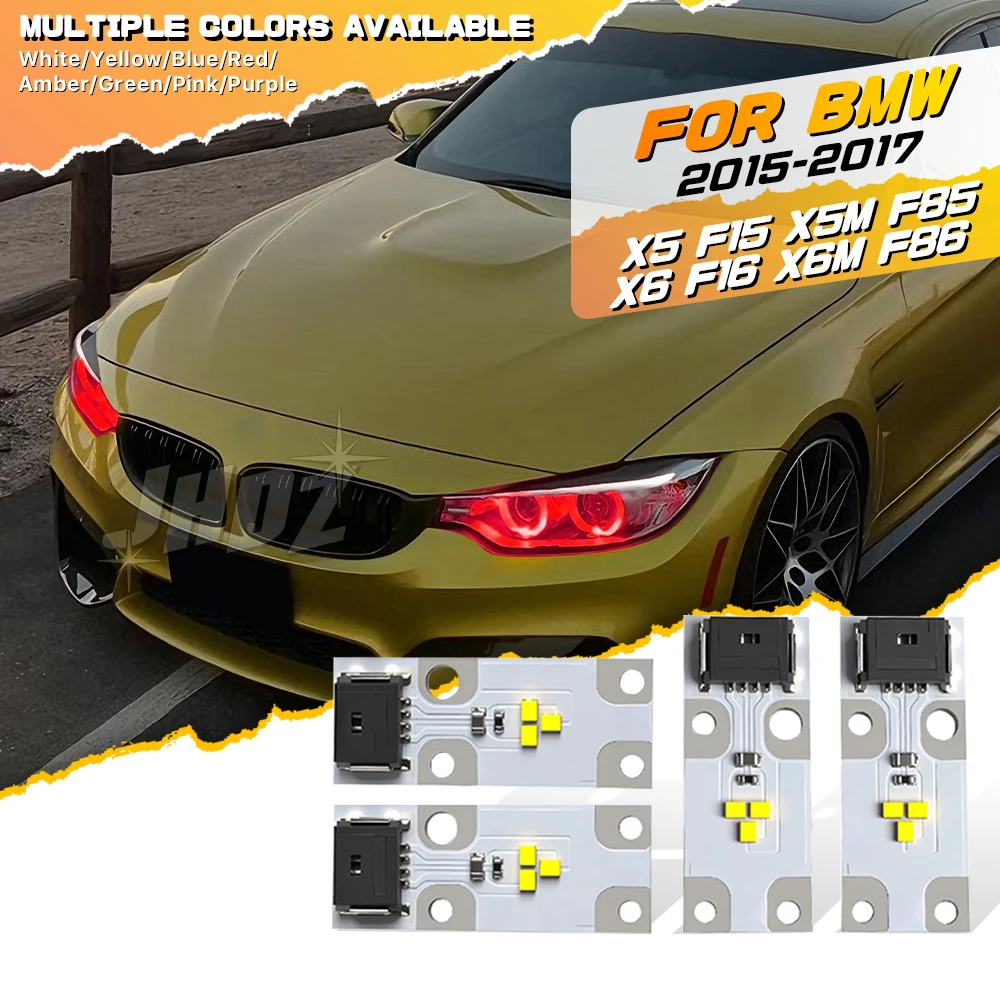 Amber Angel Eyes DRL Chip Boards For BMW X5 F15 X5M F85 X6 F16 X6M F86 2015-2017 Blue Red Daytime Running Light Xenon Headlight