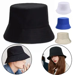 Bucket Hat Summer Women Men Bucket Hats Solid Panama Sunscreen Fisherman Cap Outdoor Beach Sun Cap Hat For Women Men