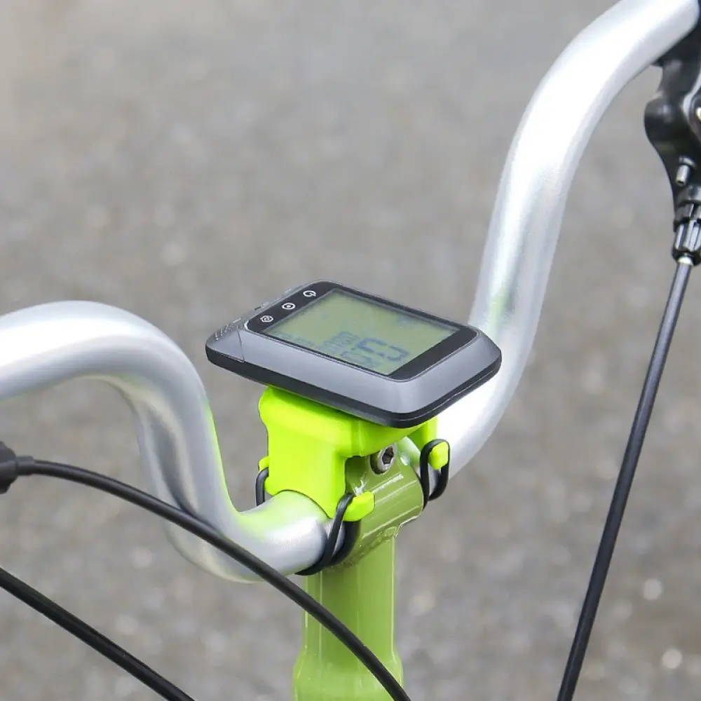 Durable Computer Mount For Brompton Folding Bicycle ABS Handlebar Bracket Cycling Speedometer Base Lightweight Holder