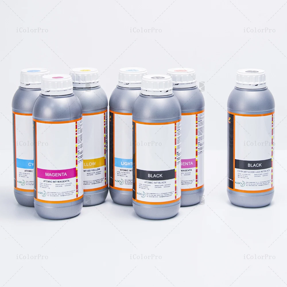 Chimigraf オリジナル UV インク、産業用インクジェット プリンター用 – 高い密着性と鮮やかな色、コニカ/リコー ヘッドと互換性あり