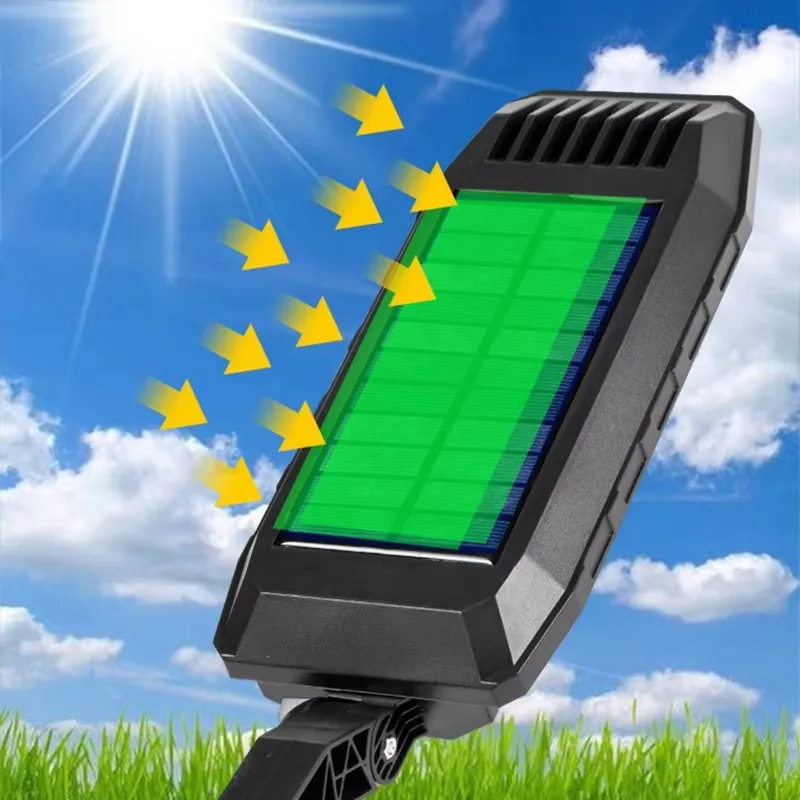 Solar Street Light Outdoor Rainproof Lamp Intelligent Induction LED Garden Lighting with Remote Control