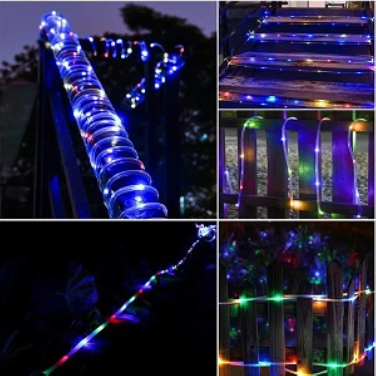 Cuerda de luz Solar recargable de 72 pies, 200 Led, luces de hadas impermeables con 8 modos de iluminación para jardín, boda, fiesta de Navidad Diy