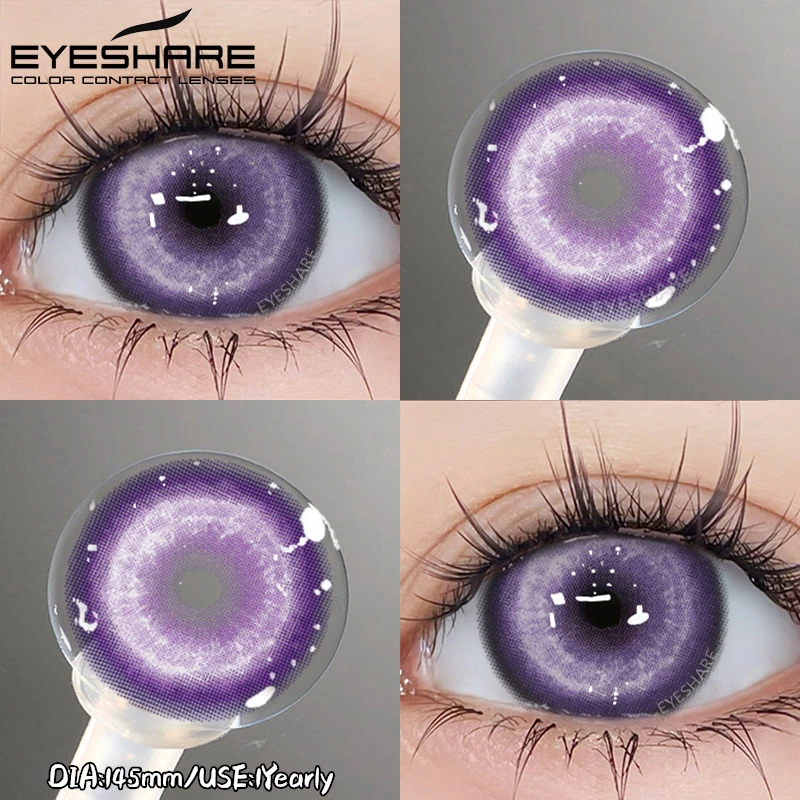 EYESHARE 2 Stück Cosplay farbige Kontaktlinsen für Augen, Halloween, farbige Schüler, Anime-Augen, blaue Kontaktlinsen, rot, niedliche Kontaktlinsen – Detail 33