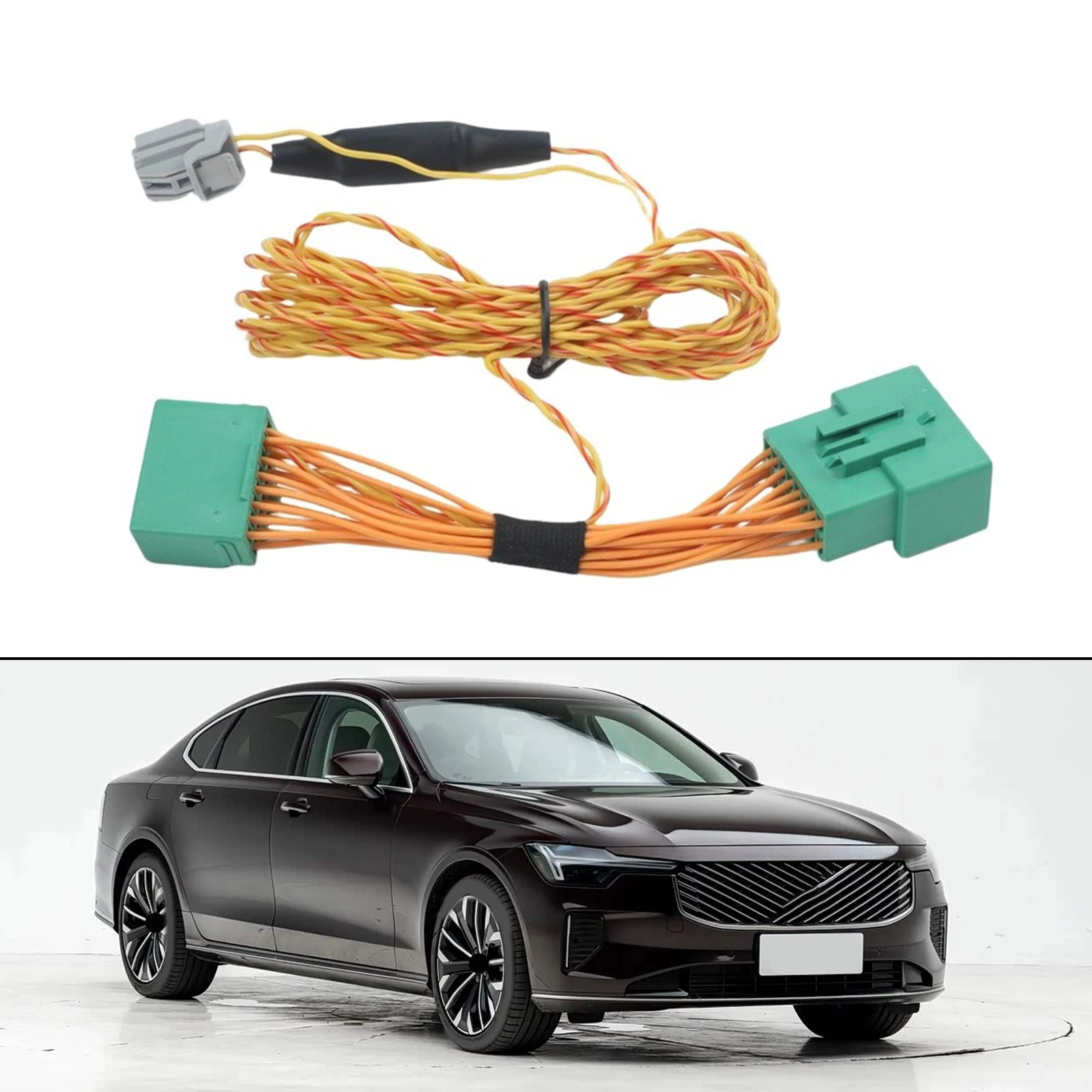 For Volvo for xc60 S60 for v90 for s90 Car Center Speaker Adapter Harness for 16p Yellow Basin 2 Pin Configuration for Baohua