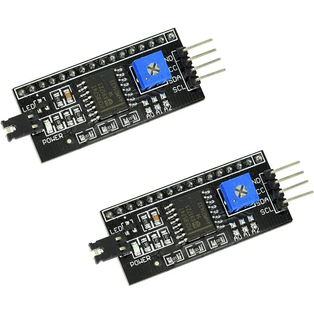 2pcs I2C LCD Adapter Extended Board for 1602 2004 LCD IIC I2C Interface Compatible with for Arduino Raspberry Pi ESP32 STM