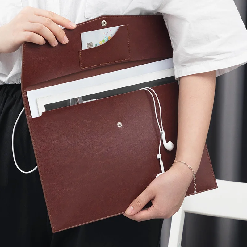 a4-business-leather-document-bag-large-capacity-handheld-simple-data-archive-bag-high-end-meeting-storage-bag-bid-bags
