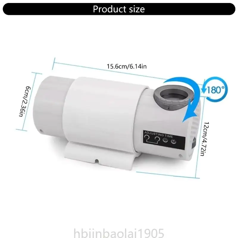 ساعة عرض LED ذات أنماط حديثة مع مجموعة أجهزة تحكم عن بعد لمشاريع الوقت على الحائط أو السقوف لغرف النوم والمكاتب