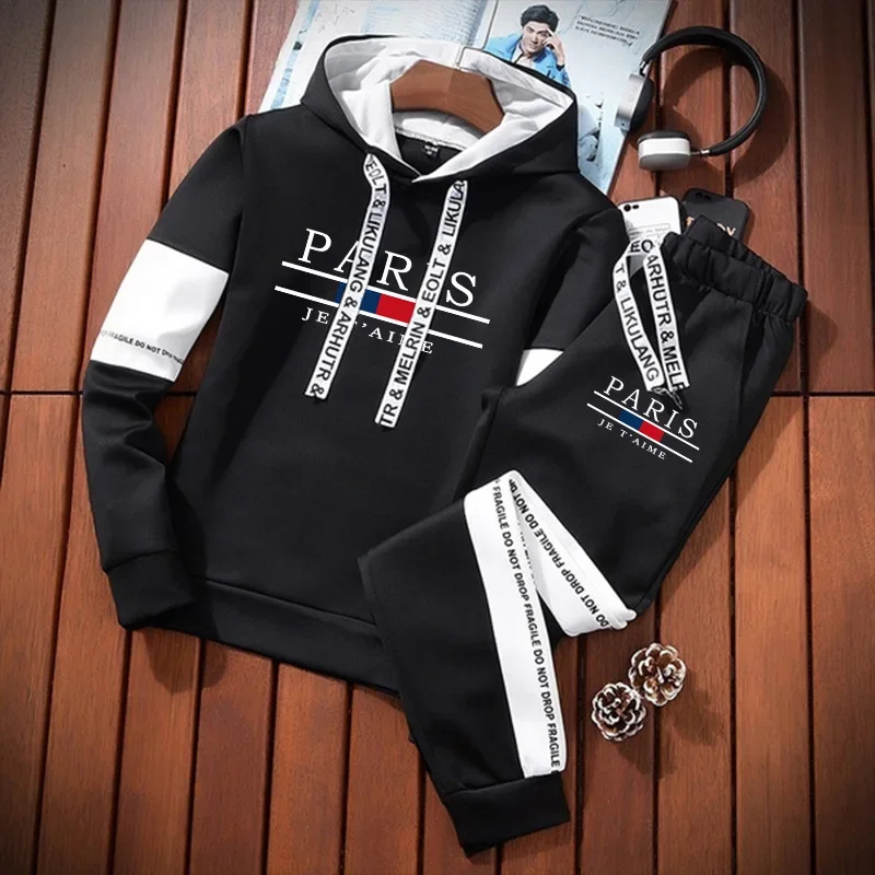 

Single Sweatpants And Sweatshirts 2026 Spring Hot Sales Casual Men's Hooded Tracksuit Outdoor Daily Sports Comfort Print Quality