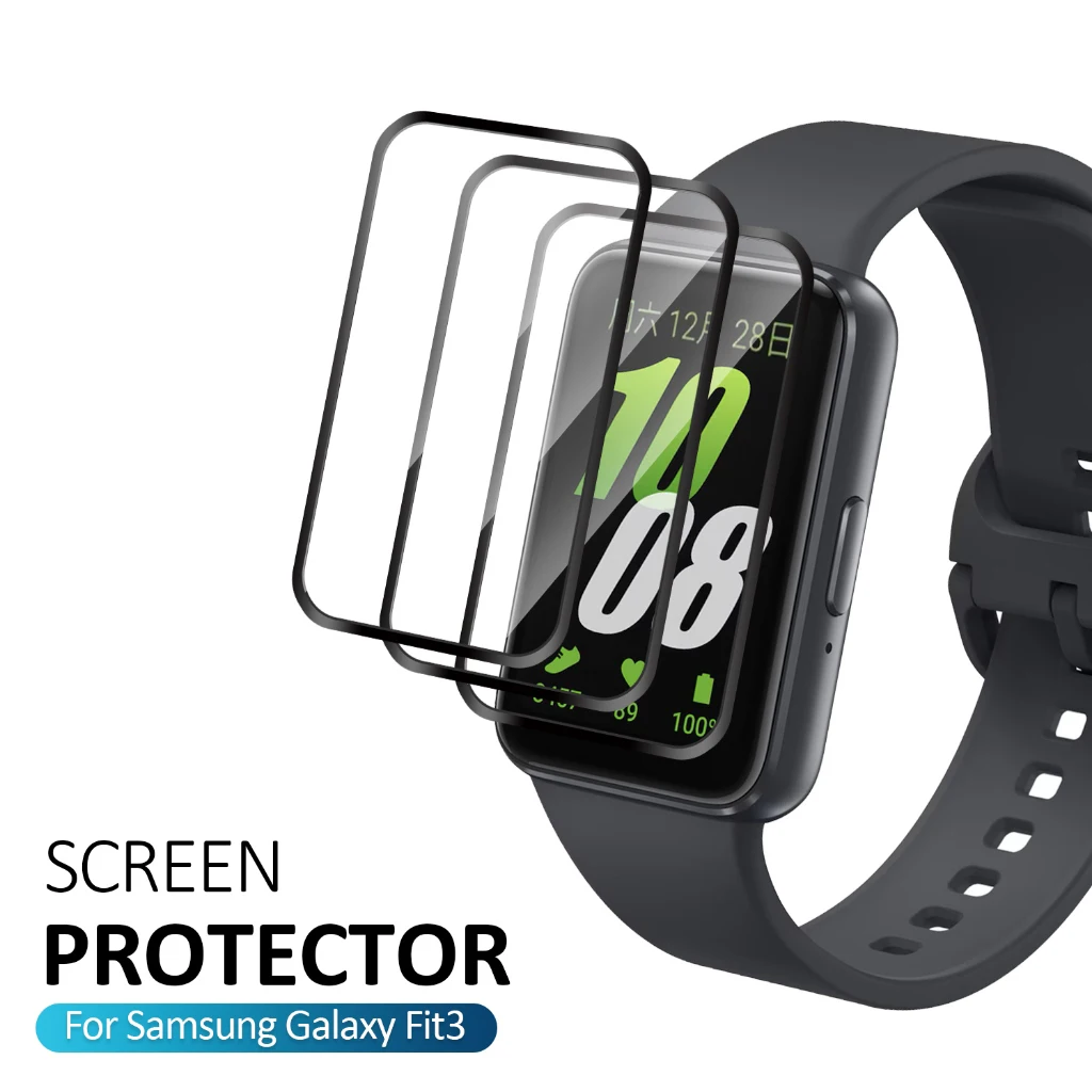 3Pcs Curved Screen Protective Film For Samsung Galaxy Fit 3 Screen Protector For Galaxy Fit3 Protective Soft Film Not Glass