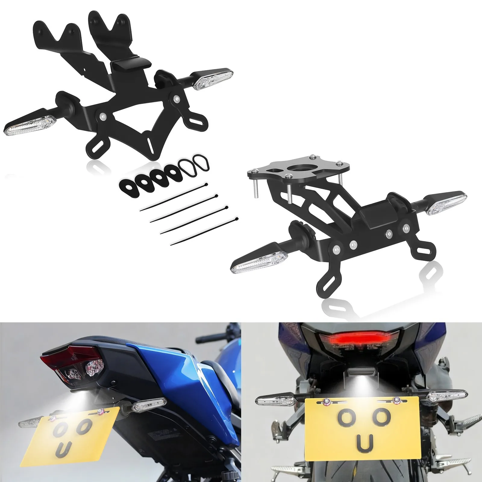 

Accesorios Moto License Light/Numbe Plate Light MT09 Tail Tidy Fender Eliminator LED Turn Signal For YAMAHA MT-09 /SP 2017-2025