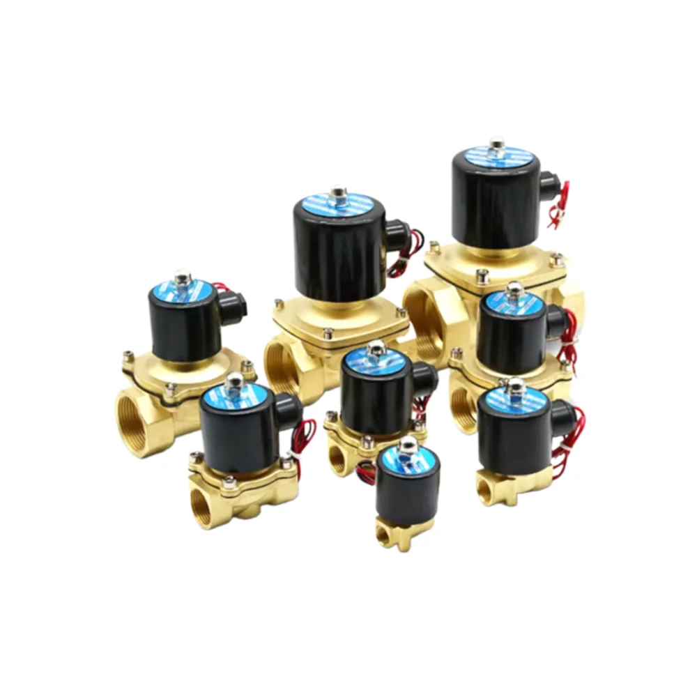 Normally Open 2W040-10 Direct Operated Solenoid Valve 2 Way Brass 3/8 Inch