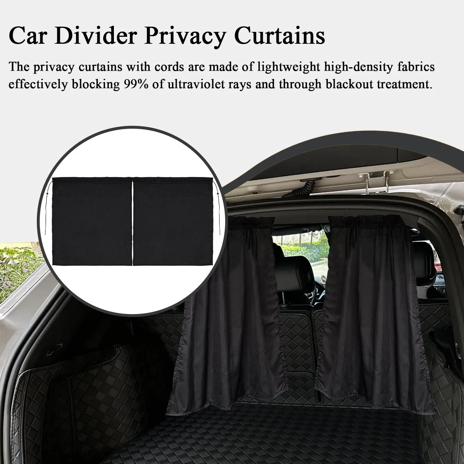 Car Curtains Privacy Privacy Divider Sun Shade Curtains Removable Visor Protector Shield For Camping Sleeping Kids Baby Van Tent