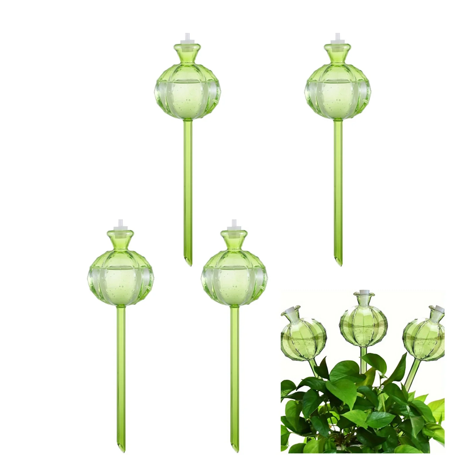 4PCS Automatic Flowr Plant Watering Bulbs Self Watering Cactus Shape Water Device Drip Irrigation System for Home Garden