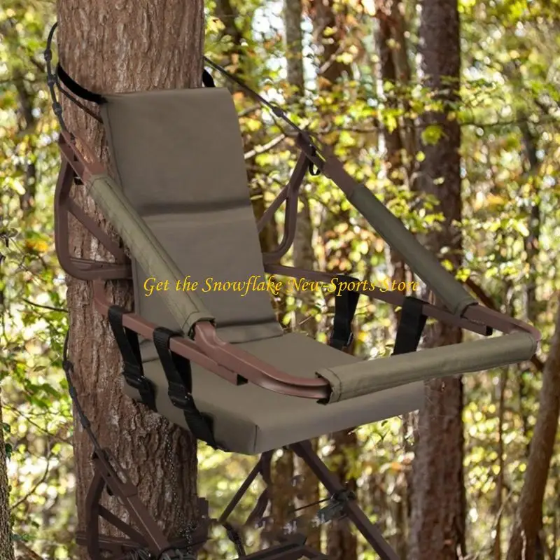 E56D Strong Tree Stand Observation Chair Global Mounting Structure Pressure Relief Cushioning Impermeable University Cloth