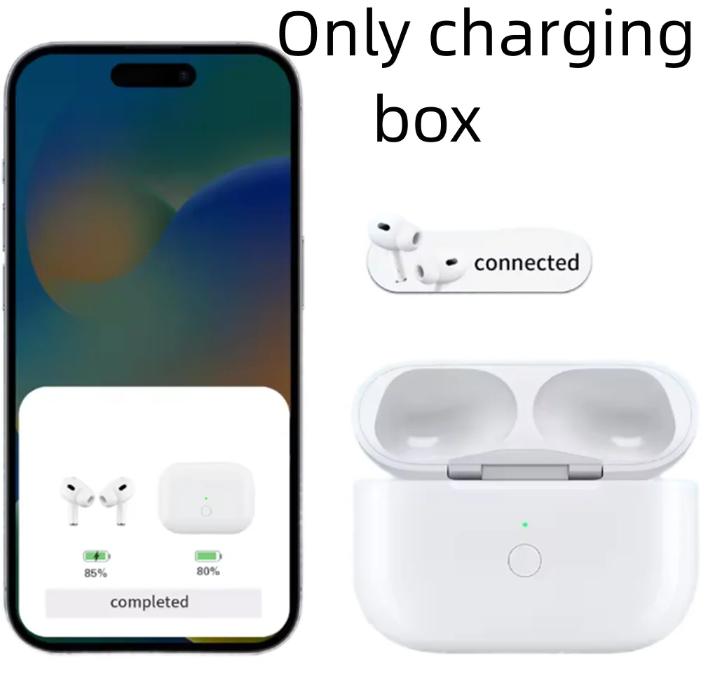 

Fast Charging Suitable for Apple AirPods Pro1 2 3 Wireless Charging Case Bluetooth Earphone Battery Case Charging Box No Earbuds