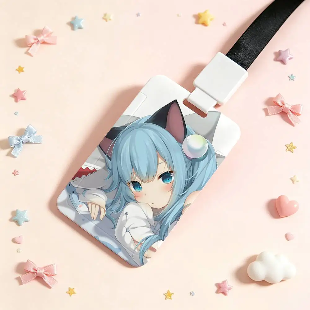 Cute N-Nachoneko NFC Contactless Sliding Card Sleeve For Student Cards, Bus Cards, ID Cards, And Work Permits