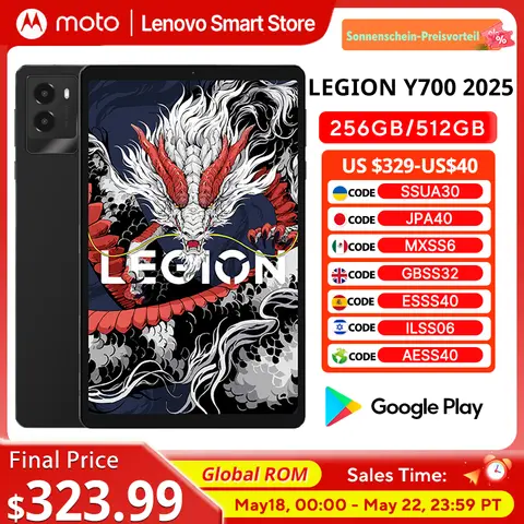 Lenovo LEGION Y700 2025 Tablet Global ROM Snapdragon 8 Gen 3 Octa Core 8.8 Inch 165Hz Display Android 6550mAh Pad PC