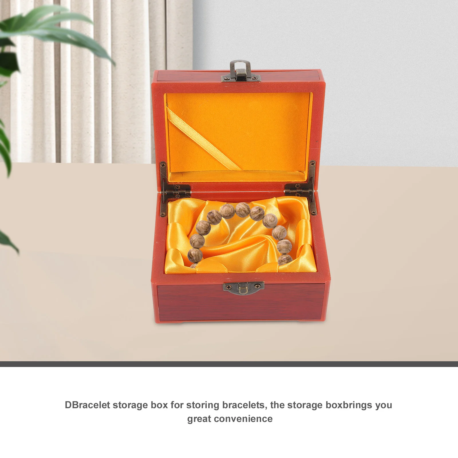 

Wooden Jewelry Box Vintage Style Handcrafted Storage For Bracelets Rings Trinkets Decorative Keepsake Chest Gift Case