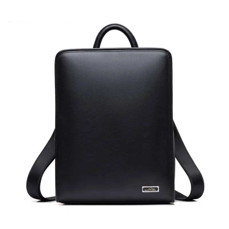 New Fashion Cowhide Genuine Leather Men Backpacks Real Natural Leather Student Backpack Luxury Brand Large Computer Laptop Bag
