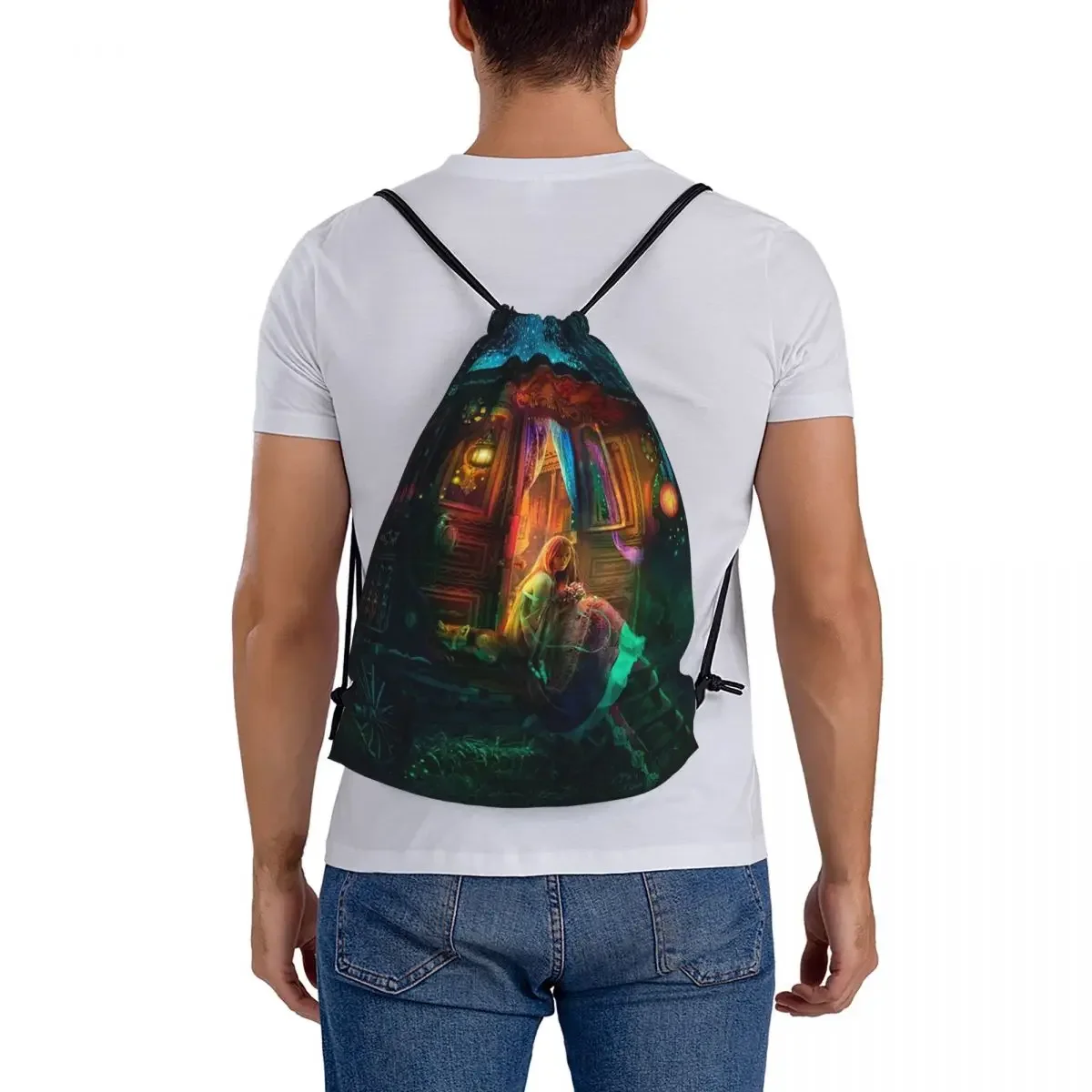 حقائب ظهر الغجر اليراع المحمولة برباط، حزمة برباط، حقيبة أشتات للجيب، حقائب كتب للطلاب والرجل والمرأة