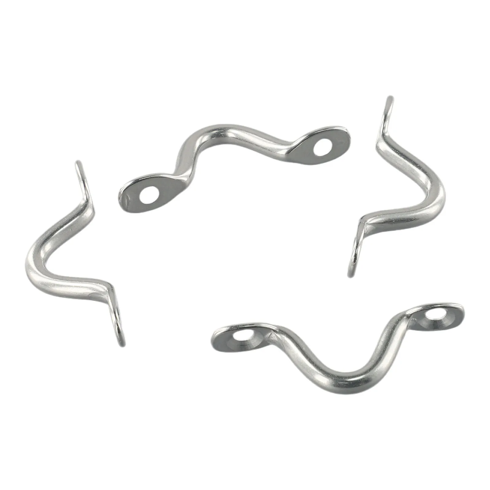 4 ชิ้น 5 มิลลิเมตรสแตนเลสสตีลสายตาสําหรับเรือ Marine Tie Down Hook Canopy Marine ฮาร์ดแวร์ Anti - cor -osion non - deformat
