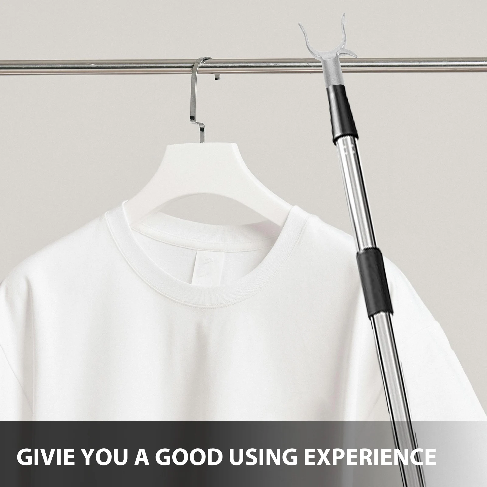 Testine di ricambio per forcella per asta per vestiti in metallo resistente da 3 pezzi, durata di lunga durata per vestiti domestici, strumenti per appendere connettori per pali