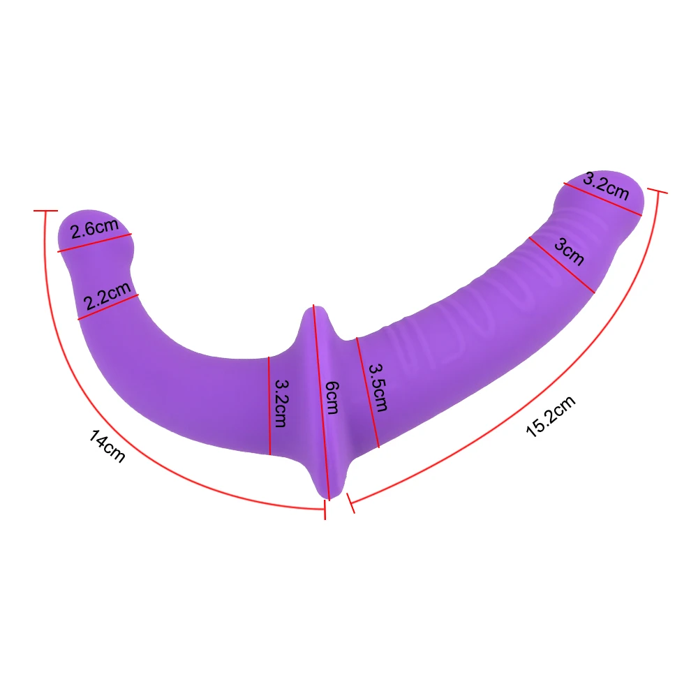 레즈비언용 롱 딜도 페니스, 유연한 더블 딜도, 여성 자위 스트랩 온, 애널 플러그 섹스 토이, 성인 제품