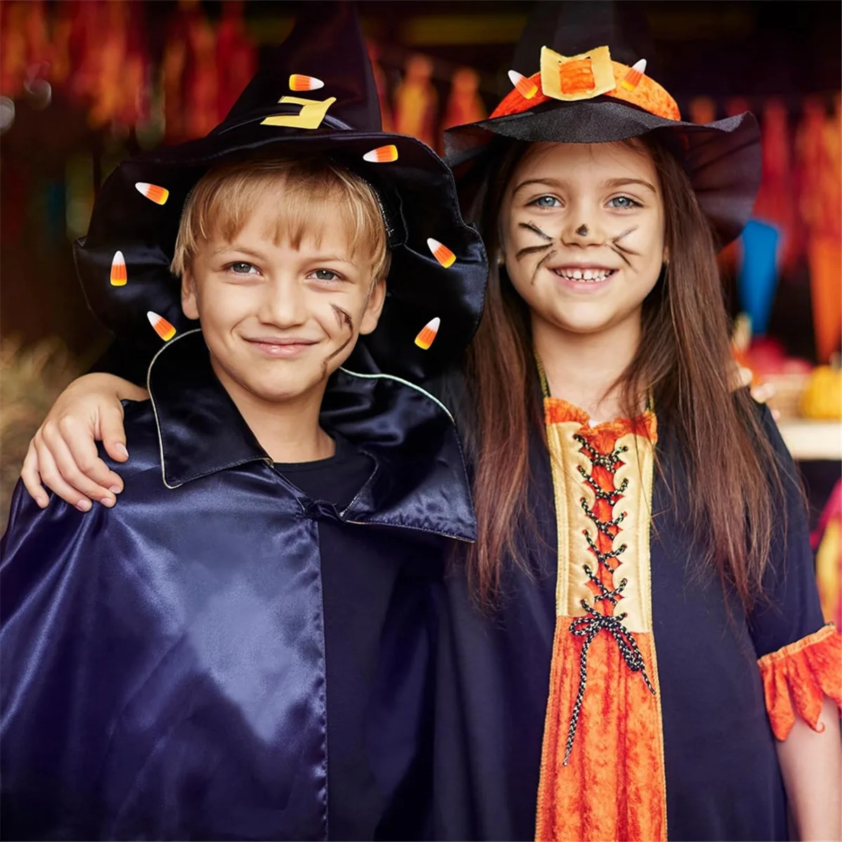 50 шт., смоляные конфеты на Хэллоуин, кукуруза, искусственные 3D конфеты, кукурузные бусины, осенние искусственные кукурузные украшения для скрапбукинга