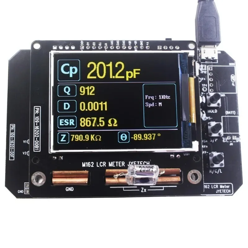 Measurement Table 1: European Direct Insertion Resistance 1PF Capacitor Small Value Inductance Tester STM32F303 Microcontroller