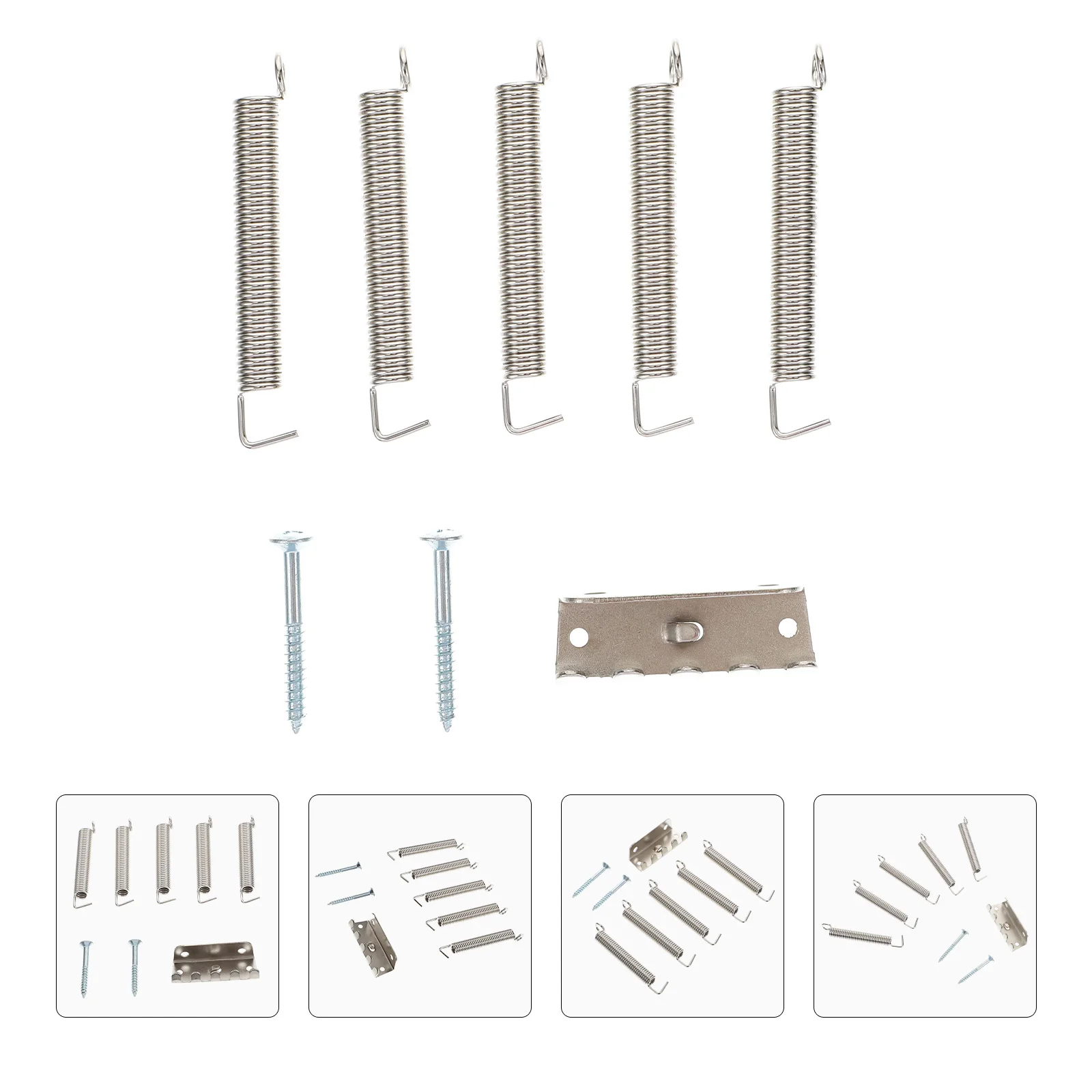 

1 set 1 Set Guitar Tremolo Claw Springs Stainless Steel Screws Electric Guitar Accessories Bridge Parts (Silver)