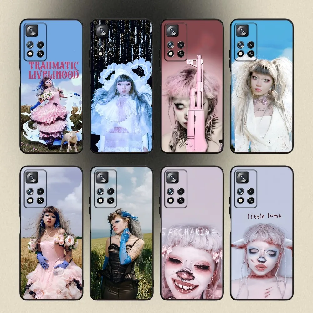 

Singer Jazmin Bean Shit Show Phone Case For Samsung Galaxy A20,A21s,A22,A31,A32,A52,A53,A72,73,A80,A91 Soft Black Cover