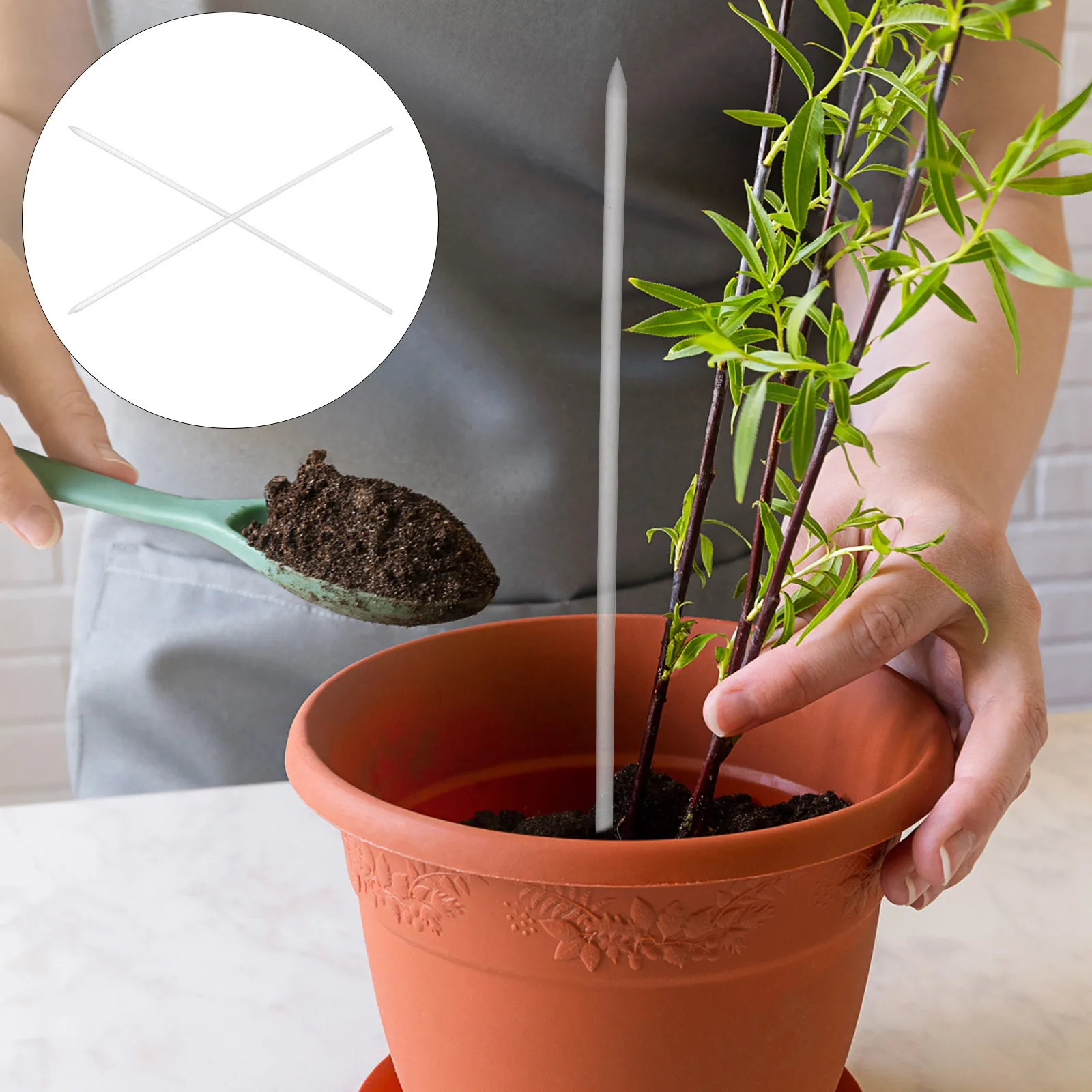 

16pcs Clear Acrylic Plant Stake Transparent Vine Support Garden Climbing Trellis For Potted Plants Flower Support Frames Garden