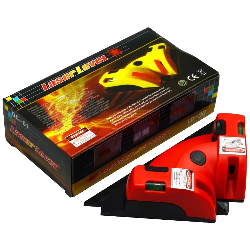 Wholesale 2colors Right Angle 90 Degree Vertical Pro Vertical Horizontal Nivel Laser Level Line Projection Square Level