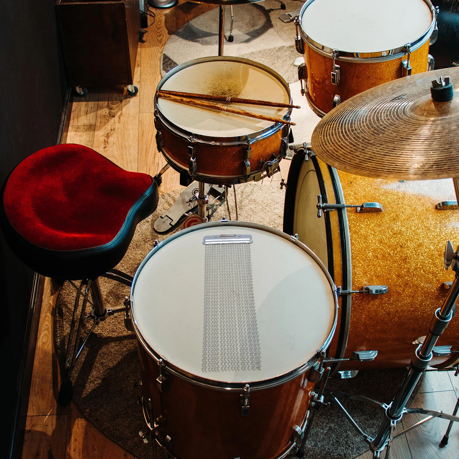 

Percussion Instrument Sand Belt Easy Installation Premium Quality Long-Lasting Snare Wire Snare Wire Percussion String Belt