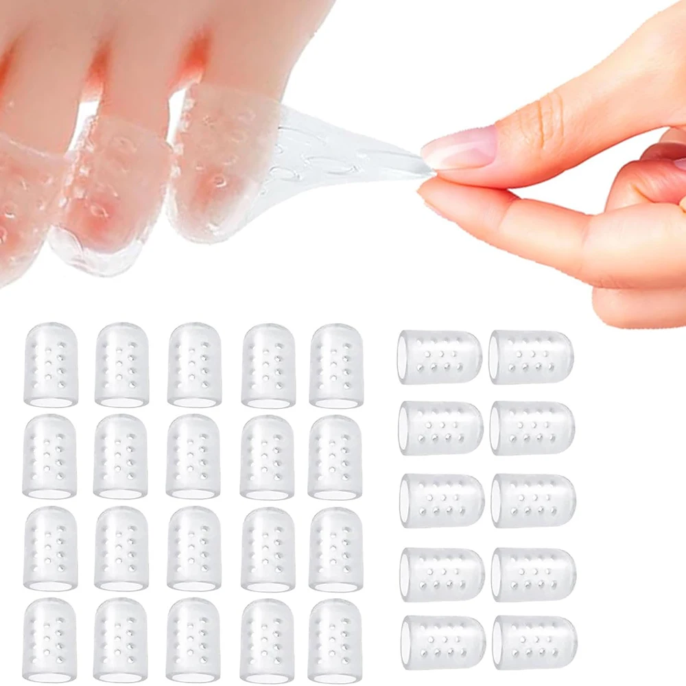 

30 шт. силиконовая антифрикционная защита для пальцев ног, гелевая защита для пальцев, дышащая крышка для чехлов для ног для мужчин и женщин, рукава для пальцев ног