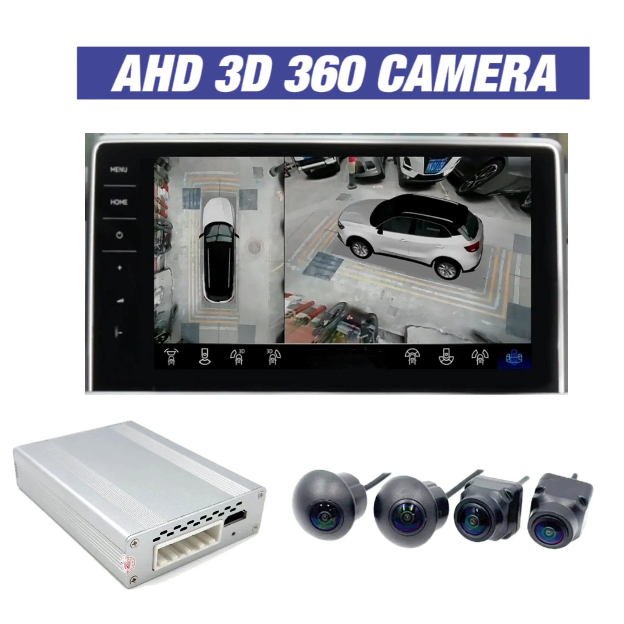 AHD 3D 360 Panoramic Camera Eyes  Overall View Camera  360 Degrees Parking System Rear View High Quality