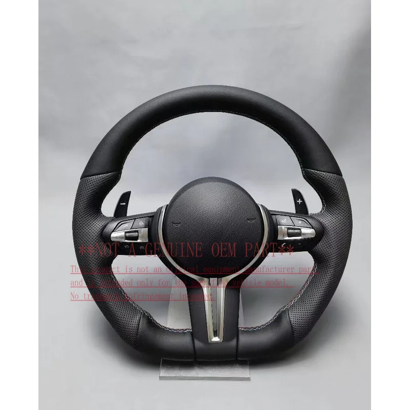 For Bmw Black M Performance Leather Steering Wheel Perfect Fit 320 525 F10 F20 F30 F15 F25 F07 F01 F82 M3 M4 M5 Car Accessories