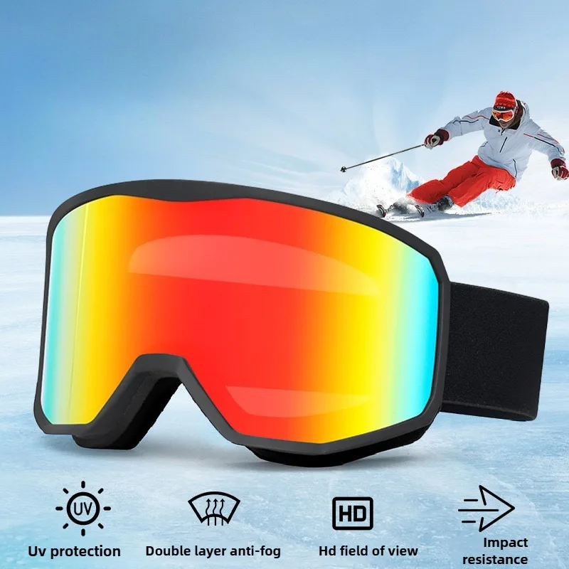Nuevas gafas de esquí al aire libre, gafas de esquí antiniebla dobles para hombres y mujeres, accesorios para deportes de invierno, gafas de esquí para snowboard