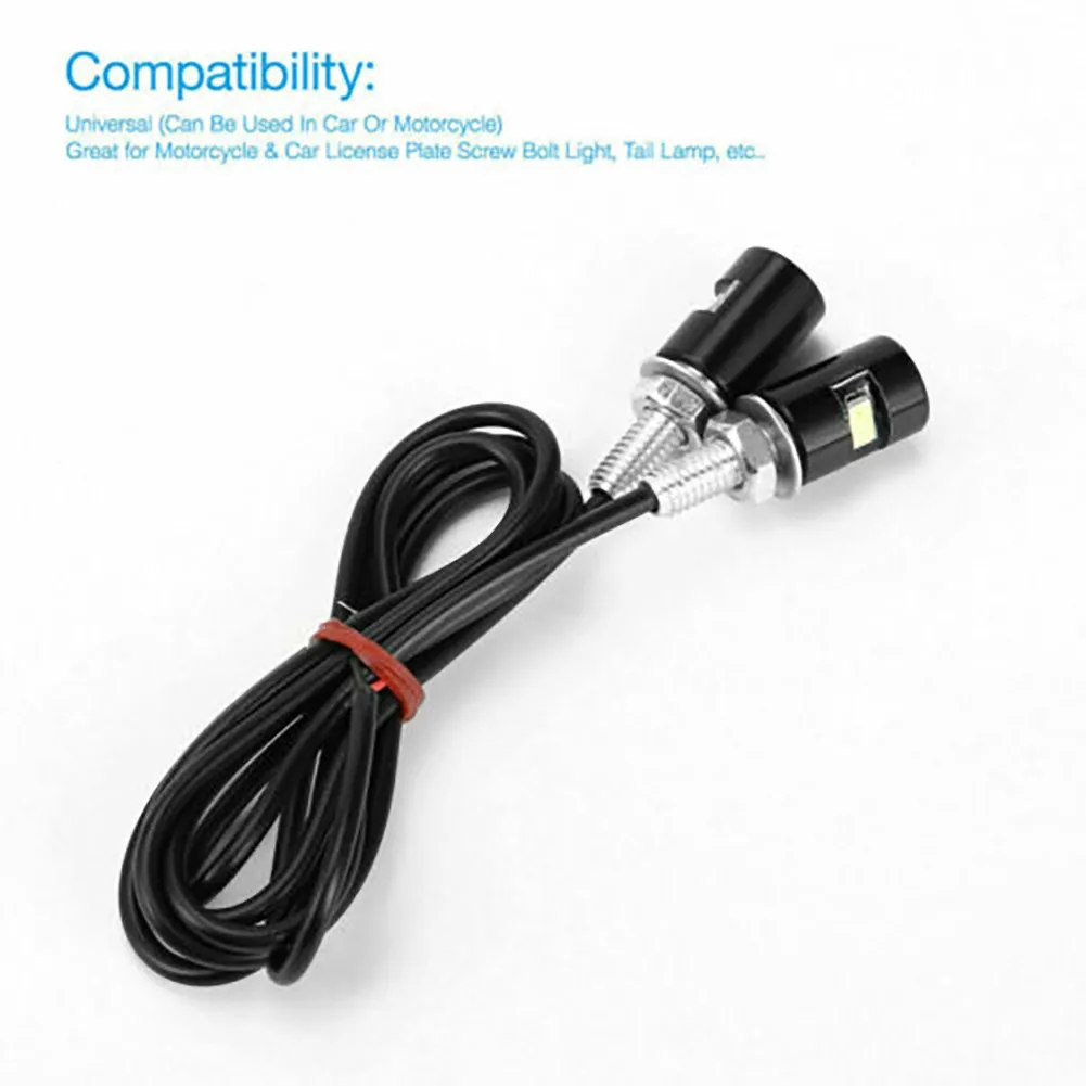 Car LED License Plate Lights Motorcycle Plate for smd Screw Bulbs LED Lamp License Light High Quality Car LED License