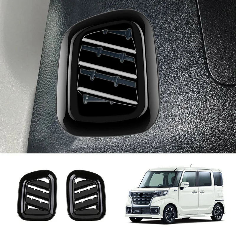 New Car Interior Accessories Air Conditioner Vent Cover Decoration Trim Sticker For 2024 Suzuki Spacia Custom MK54S MK94S