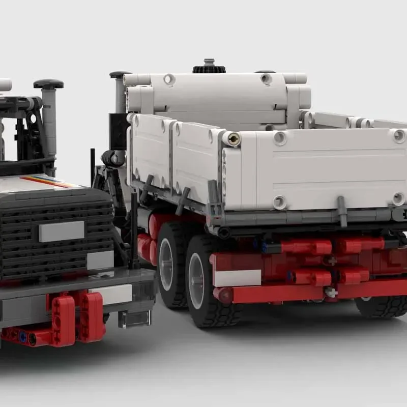 

Building Blocks 1624 Three Side Dump Trucks Crane MOC-123087 Assembling Building Blocks 1848 Pieces Christmas Gifts for Kids