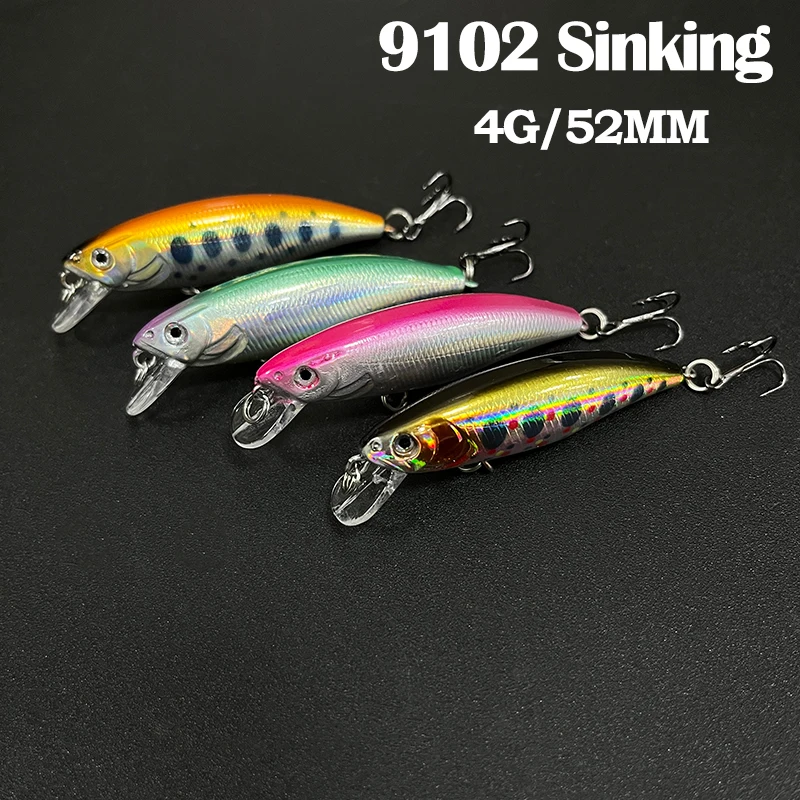 

52mm 4.2g Japan Small Minnow Lures Slowly Sinking Stream Bait Hard Mini Lure for Perch Trout Bass Swimbait Fishing Accessories