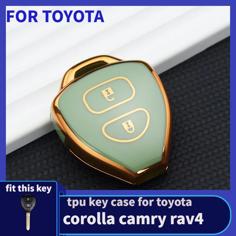 TPU Car Key Case Cover Auto Key Shell Holder Protector for Toyota Corolla NEW VIOS Camry Yaris RAV4 HiLux Cruiser Fortuner